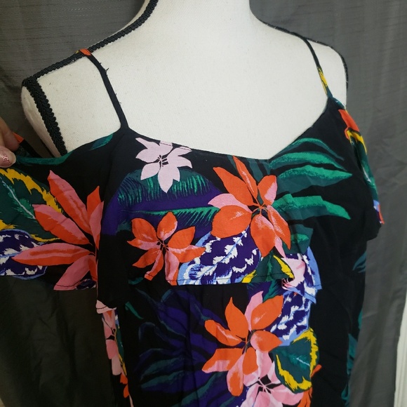 OLD NAVY | [NwT]Tropical Cold Shoulder Top! - Picture 4 of 8